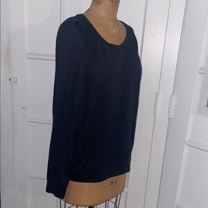 Gap Women's Black Long Sleeve Softspun Top XL